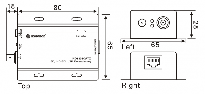 SD/HD-SDI Videoergänzung über Ausrüstung Ethernet UTPs CAT5/6