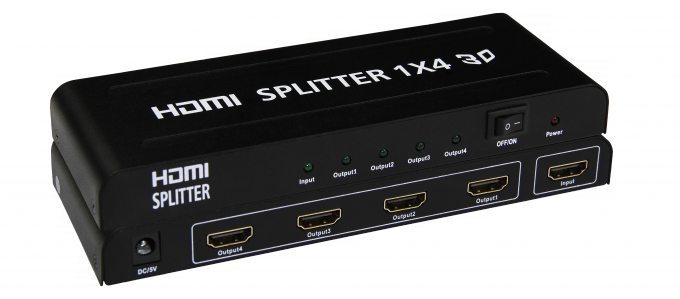 Teiler hdmi Hafen 1.4a 1x2 2 für Teiler 1 des Fernsehvideoteiler-4 Hafen-HDMI in 4 heraus