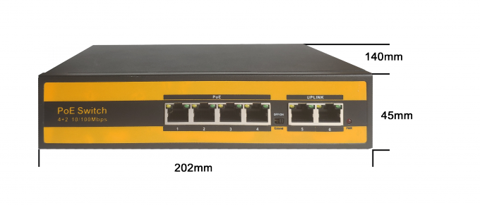 schnelle Energie über Ethernet-Schalter mit Hafen 4 für IP-Kamera IEEE 802.3af/at