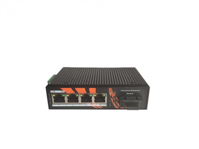 Antihafen-industrieller Ethernet-Schalter 10/100M des static-4 mit 1 Sc-Faser-Hafen 24V