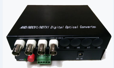 Optischer 4ch 720P HD TVI/CVI/AHD Übermittler-Empfänger-industrieller Grad der Faser-